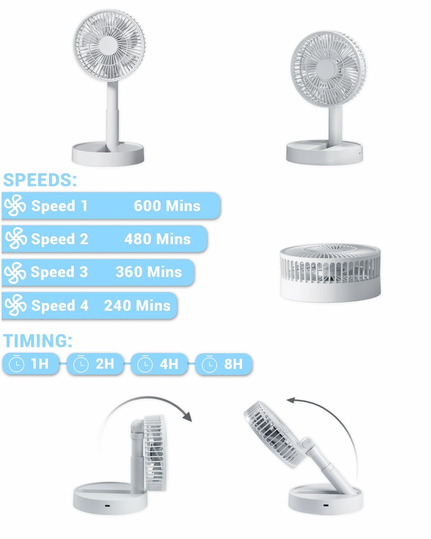 CoolBreeze Portable Dream Fan USB or Battery Operated